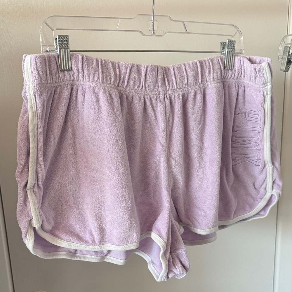 Victorias Secret PINK Lavender Terry Cloth Shorts